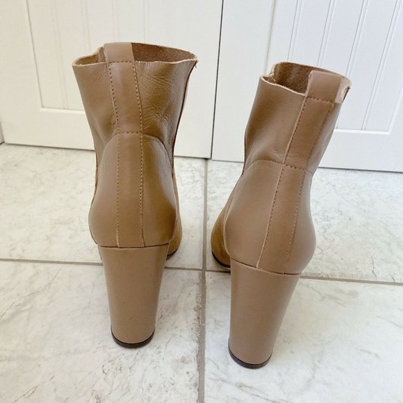 Rachel Zoe Elizabeth Sepia Kid Suede Calf Pointed Toe Ankle Boots US 7 M - Picture 6 of 9